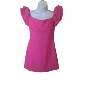 TOP SHOP Fushia Pink Mini Dress Size 2  NEW NWT